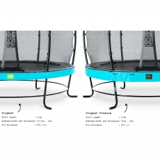Батут з сіткою Exit Elegant Premium 3050 мм blue